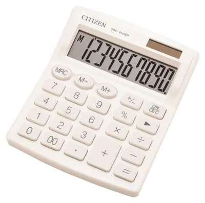 Produktbild von Citizen CITIZEN Calculator office SDC-810NRWHE 10-digit  127x105mm  white