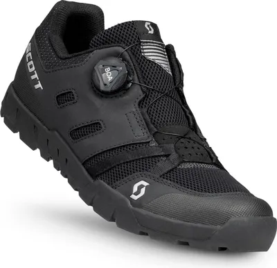 Image de Chaussure Scott Sport Crus-R Flat Boa 2022, Couleur:black/silver, Taille:43