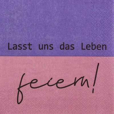 Produktbild von Servietten 33x33 cm - Leben feiern