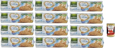 Produktbild von Gullón Cuor Di Cereali biscotti avena tradizionale Zero Zuccheri Aggiunti , Kekse mit Hafer ohne Zuckerzusatz, 12x 280g + Italian Gourmet polpa 400g