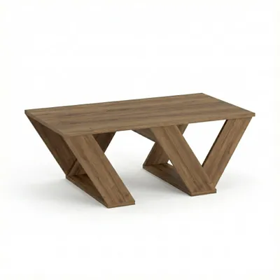 Produktbild von DECORTIE Pipra Moderner Couchtisch Eiche dunkel Effekt , 110 x 60 x 40 cm
