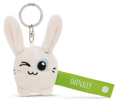 Obrázok produktu pre Králičí prívesok na kľúče - Ďakujeme! 5 cm