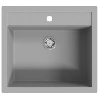 Obrázek produktu pro vidaXL Granitový dřez Single Bowl Grey
