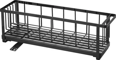 Zdjęcie produktu dla Yamazaki ociekacz kosz ociekacz ociekacz metalowy ociekacz na naczynia czarny wąski 57x18x16cm