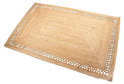 Jute-Teppich rechteckig, natur, 230 x 160 x 1 cm