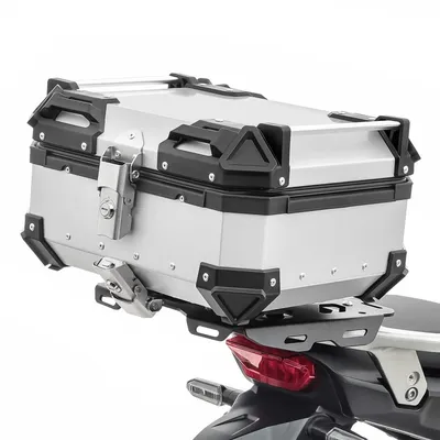 Produktbild von Motorrad Alu Top Case Bagtecs XB22 Aluminium Universal 22 Liter silber
