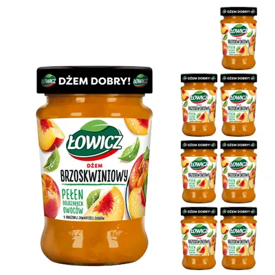 Produktbild von Dżem brzoskwiniowy Łowicz niskosłodzony 280 g