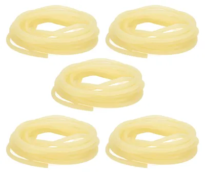 Zdjęcie produktu dla 5 sztuk opaski uciskowej z lateksowej rurki, taśma z naturalnego kauczuku, pogrubiona elastyczna rurka, 5 m, 6 x 9 mm