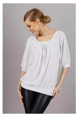 Produktbild von Damen Longshirt Muster Punkte, Keise, Gr. S/M; Muster 6