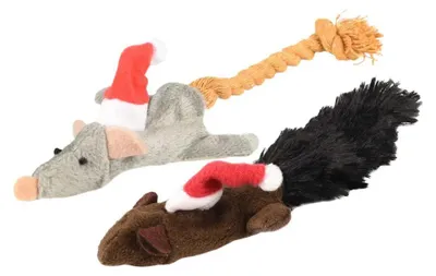 Produktbild von Flamingo Weihnachtsmaus Katzenspielzeug Mehrfarbig Mehrfarbig One Size