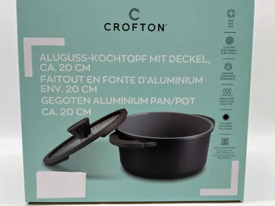 Produktbild von Crofton Aluguss Topf + Deckel Induktion 20 cm 2,5 Liter