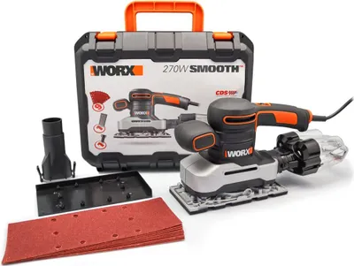Zdjęcie produktu dla WORX WX642.1, Szlifierka do blachy, Czarny, Pomarańczowy, Srebrny, 6000 RPM, 12000 RPM, 1,6 mm, Prąd przemienny