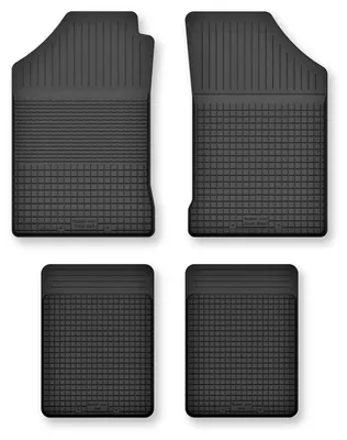 Produktbild von Gummi-Fußmatten für Audi A2 2000-2005 (Schrägheck) – 4-tlg, Schwarz, Semi-Universal, angepasst – Wielganizator Semi-Universal