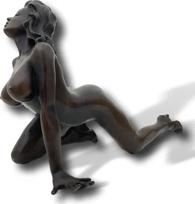 Produktbild von Bronzefigur Frau Erotik Akt Bronze Skulptur Figur Statue Antik-Stil 31cm