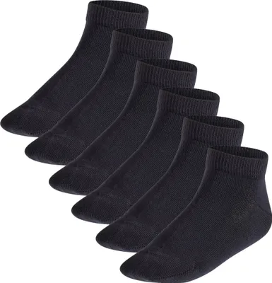 Produktbild von FALKE Kinder Sneakersocken, 6er Pack - Happy, Kurzsocken, einfarbig Schwarz 23-26