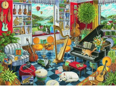 Produktbild von RAVENSBURGER Musikzimmer Puzzle 500 Teile