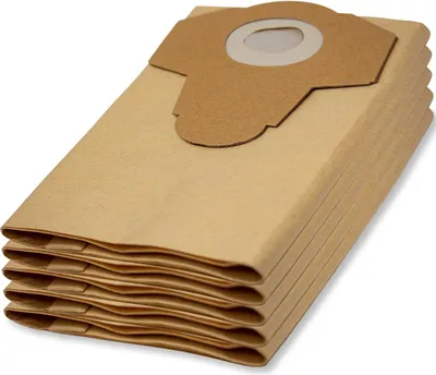A stack of brown paper vacuum cleaner bags.