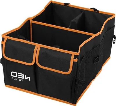 Productafbeelding van Auto kofferbak organizer - Opbergbox auto - Spullen organiseren - Inklapbaar met handvatten - 50 x 34.5 x 25 cm