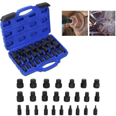 Produktbild von 25-teiliges Schrauben-Ausdreher-Set für beschädigte Schrauben