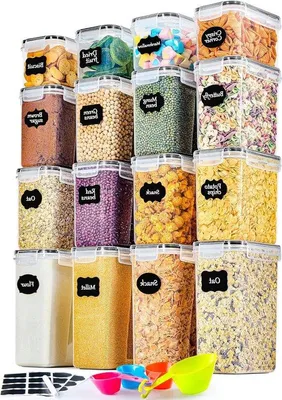Zdjęcie produktu dla Pojemniki z tworzywa sztucznego o pojemności 2 l, 1,4 l i 0,8 l, szczelne, do kuchni