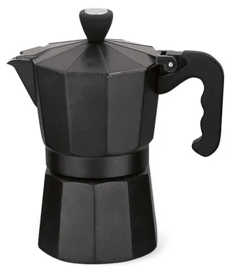 Produktbild von Kaffeemaschine aus Aluminium (3 Tassen; 150 ml) MR-1666-3-BLACK MAESTRO