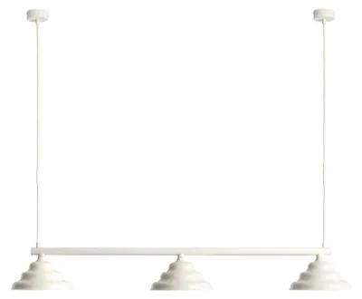 Produktbild von Hängeleuchte Metall H: max. 220 cm Creme G9 3-flammig länglich Modern Hängelampe
