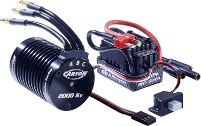 Produktbild von Carson 500906312 - 1:10 BL Set Dragster Turbo 2.0 2000KV - Neu