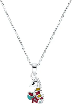 Produktbild von Prinzessin Lillifee 2031161 Mädchen Collier Seepferd 925 Silber 38 cm