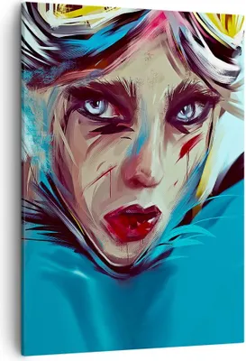 Produktbild von Bild auf Leinwand - Leinwandbild - Einteilig - Stück Modern Frau - 50x70cm - Wand Bild - Wanddeko - Wandbilder - Leinwanddruck - Kunstdruck - Wanddekoration - Leinwand bilder - Wandbild - PA50x70-4650