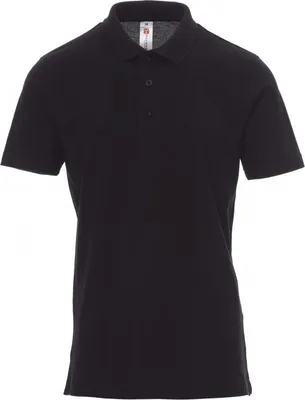 Produktbild von PAYPER Poloshirt ROME – Herren Kurzarm Piqué – 100% Baumwolle – 185g schwarz M