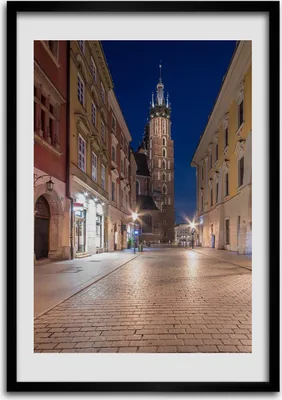 Produktbild von Bild - Bilderrahmen - Foto - 70 cm x 100 cm - MDF - Rahmen - Wandkunst - Krakau Polen