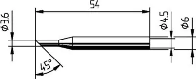 Produktbild von Kurtz Ersa Lötspitze Serie 162 angeschrägt - 0162LD/SB