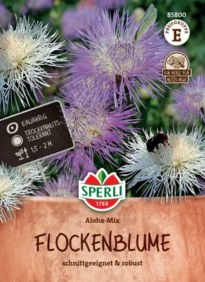 Produktbild von SPERLI Flockenblumensamen Aloha-Mix Centaurea americana 80 Pflanzen
