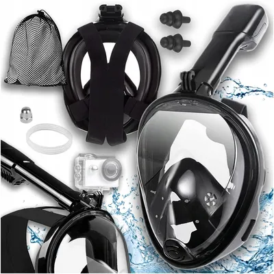 Immagine prodotto di Maschera Intera Snorkel S M Snorkeling Nero