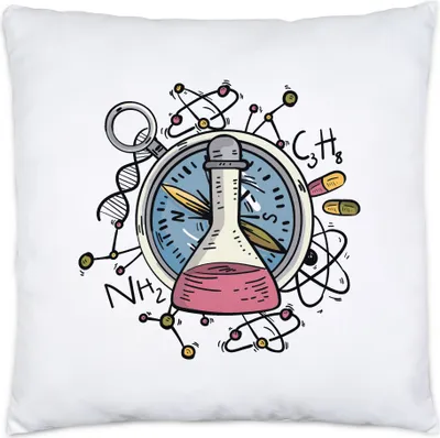 Produktbild von Reagenzglas Kissen Chemie Chemiker Chemistry Experiment Chemische Verbindung Formel Glass