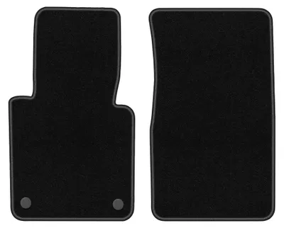 Imagen del producto de Alfombrillas delanteras de moqueta punzonada para Mercedes  W461 1978-2008 (todoterreno) – 2 piezas, negras, a medida – Wielganizator BASIC