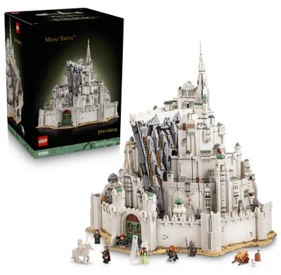 Produktbild von LEGO Icons Der Herr der Ringe: Minas Tirith - 3D Mittelerde Bauset für Erwachsene - Mit 10 Minifiguren, darunter Aragorn, Gandalf und Arwen - Geschenkidee für Filmfans - 11377