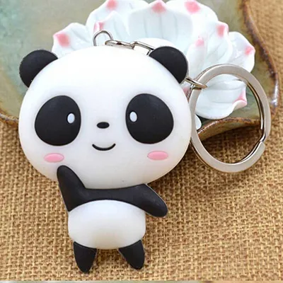 Produktbild von Niedlicher Cartoon-Panda-Anhänger, Schlüsselanhänger, Tasche, Handtasche, hängender Schlüsselanhänger, Weihnachtsgeschenk