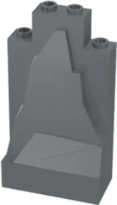 A 3D render of a single LEGO brick piece.