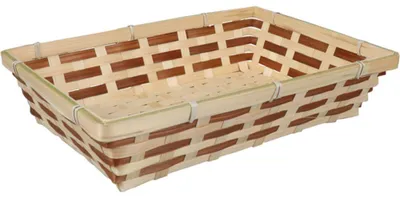Produktbild von Brotkorb rechteckig - Bambusholz - 34 x 24 x 8 cm - braun
