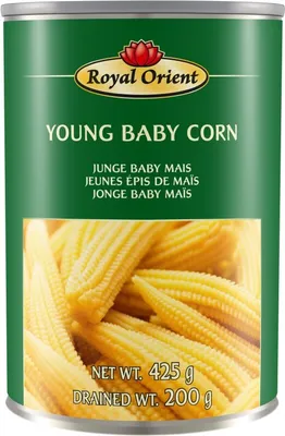 Produktbild von [ 425g/ 200g ATG ] ROYAL ORIENT Maiskölbchen / Junge Maiskolben / Baby Mais
