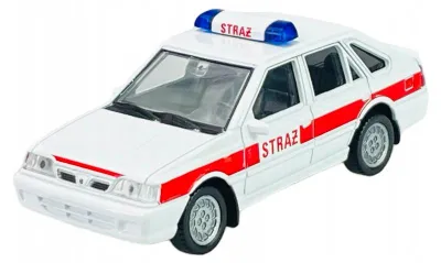 Image de Welly Polonez Caro Véhicule de Pompiers Métal Échelle 1:43