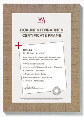 Produktbild von Walther Design HO130C, Einzelbilderrahmen, Holz, Braun, 13 x 18 cm, Rechteckig, Deutschland