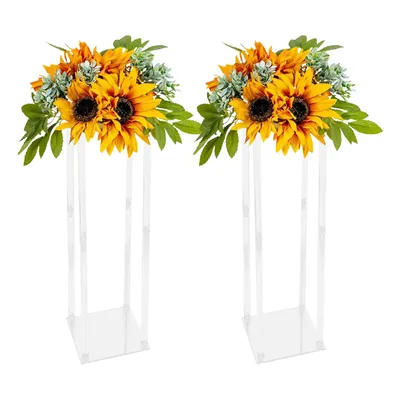 Produktbild von Blumenständer Hochzeit Acrylvasen 100 cm Tische Dekor Hohe Blumenvasen Dekoration Pflanzen Ständer