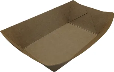 Produktbild von 800 Pappschalen Snacktrays Snackschalen Braun 500 ml 185 x 135 x 45 mm