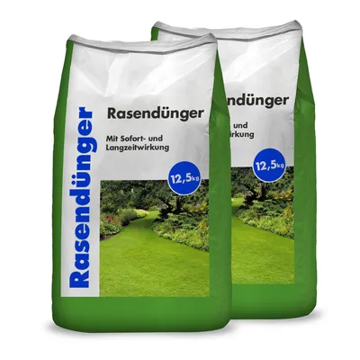 Produktbild von Hamann Rasendünger - Sofort & Langszeitwirkung - 2 x 12,5 kg