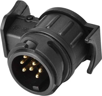 Obrázok produktu pre Adaptér do zásuvky pre prívesy 12 V, 13-pinový – 7-pinový N & S – adaptér pre cestovné prívesy – prevodník zásuvky.