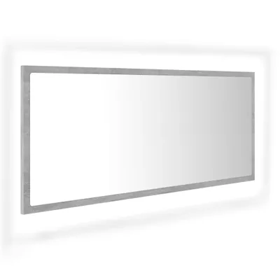 Obrázek produktu pro vidaXL LED koupelnové zrcadlo Concrete Grey 100x8,5x37 cm Akryl