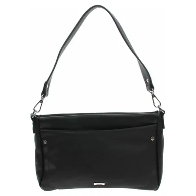 Produktbild von Rieker Damen Schultertasche Strukturoberfläche Umhängeriemen H1641, Farbe:Schwarz