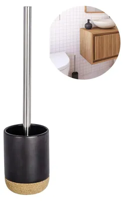 Produktbild von Schwarze Keramische Toilettenbürstenhalter - Elegant und Kompakt